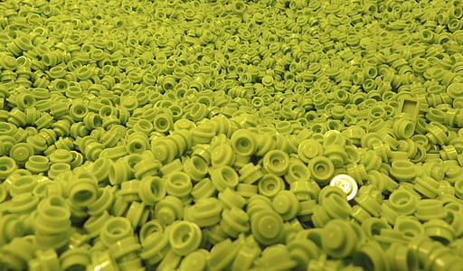เลโก้, บล็อก, ของเล่น, สีเขียว, พลาสติก