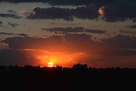 Sunset landskab, dramatiske, Afrika