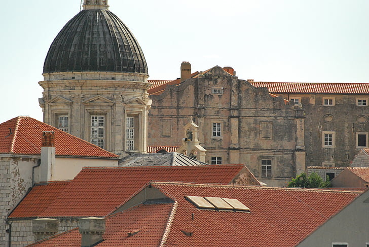 Dubrovnik, Kroatia, Välimeren, Adriatic, kirkko, kivi, keskiaikainen