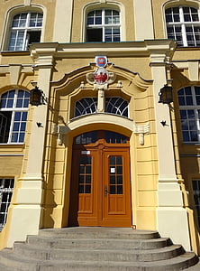 Bydgoszcz, copernicanum, porte, entrée, avant, architecture, style art nouveau