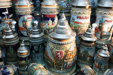 Praha, Česká republika, pivo, Dárkové upomínkové předměty