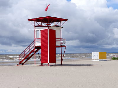 Vartiotorni, Coast, rannikkovartiosto, Sea, Beach, yksinäinen, Itämeren