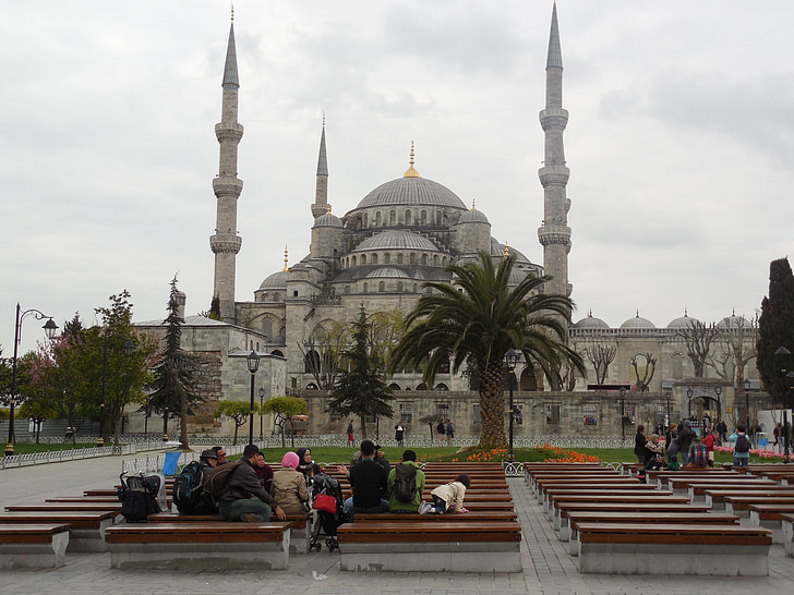 mecset, Isztambul, építészet, iszlám, arab, Törökország, minaretek