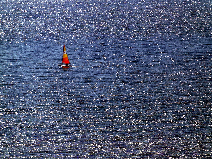 ocean, water, boat, sea, blue, nature, summer