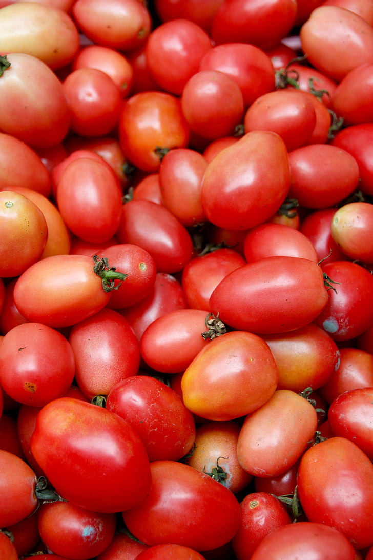 vaisiai, daržovės, pomidorai, skanus, rinkos, perkant, vaisių