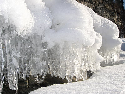 ฤดูหนาว, หิมะ, สีขาว, น้ำแข็ง, ทะเลสาบ, รัสเซีย