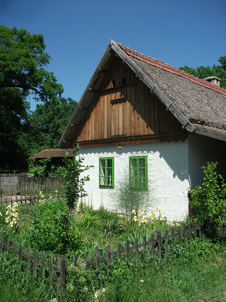 román, régi, hagyományos, ház, Múzeum, falu, Muhammad