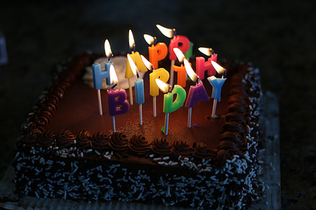 happy birthday, cake, candle, celebration, birthday, decoration, flame