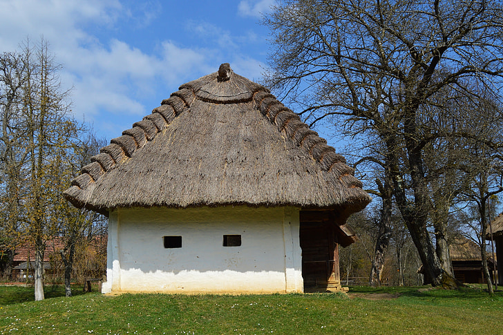 maison, gens, architecture, Hongrie, bâtiment, tradition, Hongrois