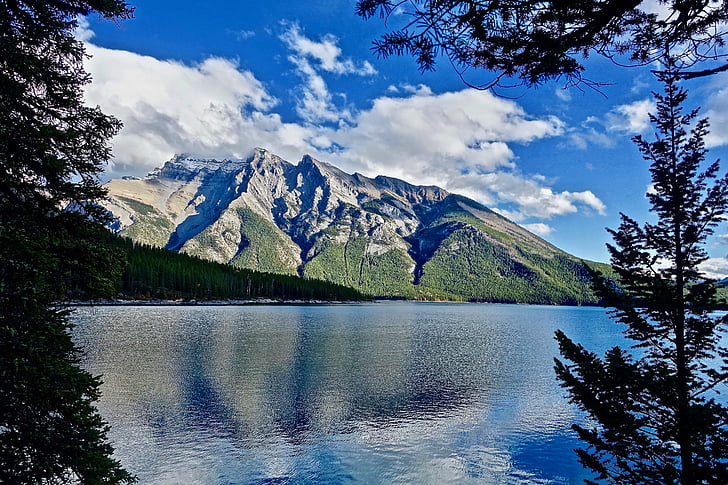 tranquilidad, pacífica, Lago, montañas, reflexión, Scenic, natural