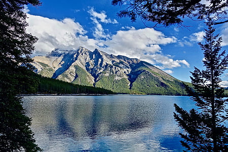 mir, miran, jezero, planine, odraz, slikovit, prirodni