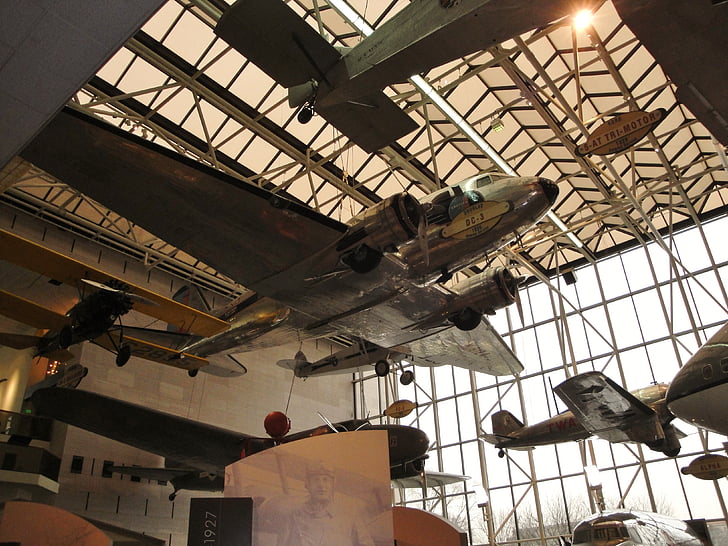 repülőgépek, Smithsonian, repülőgép, sík, Washington, Múzeum