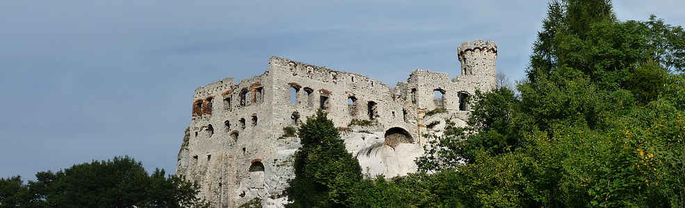Ogrodzieniec, Panorama, Castello, Torri, Polonia, monumenti
