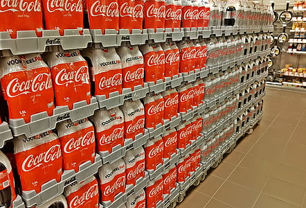 botiga, prestatge, producte, alimentació i begudes, comprar, Coca-Cola