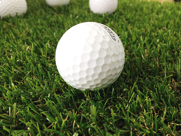 Golf, bolas de golfe, bolas de golfe grama, desporto, grama, bola, bola de golfe