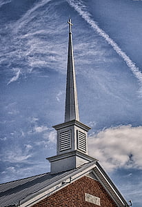 Landschaft, Kirche, Baptist, Religion, Himmel, Kentucky, Kreuz