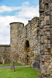 Escocia, St andrews, Catedral, fundamentar, ruina, Torre, arco