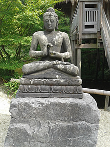 buddha, relaxation, meditation, buddhism, yoga, stone figure, zen