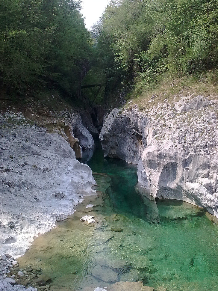 paisatge, riu, Friuli venezia giulia, muntanya, roques, l'aigua, pedres