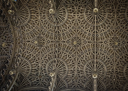 cathedral, ceiling, westminster abbey, architecture, building, medieval, decoration