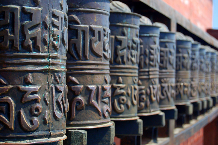 budhizmus, Nepál, chrám, náboženské, duchovný, Kathmandu, Nepálska