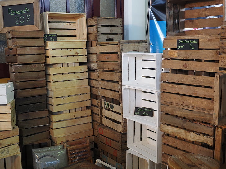 box, storage, wood, pallet, fruit