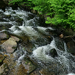 rivier, vloeiend, stroom water, stenen, Zwarte Woud