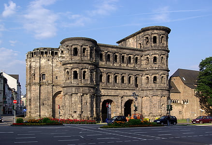 City gate, római, fekete kapu, történelmi, építészet, Landmark, kő