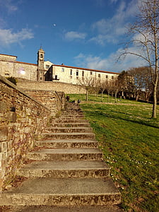 Santiago Compostela, stien, Park, Galicia, store seminar, byen, himmelen