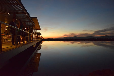 south africa, restaurant, oasis, lake, quiet