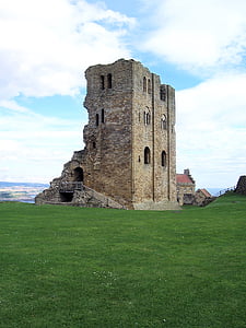 scarborough, castle, ruin, brick, history, stone, architecture