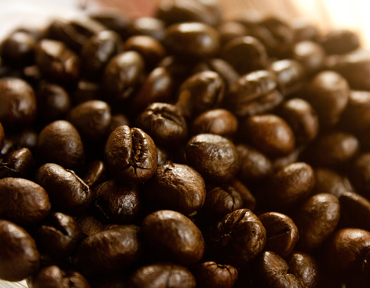 kopi, biji kopi, panggang, aroma, coklat, kafein, espresso