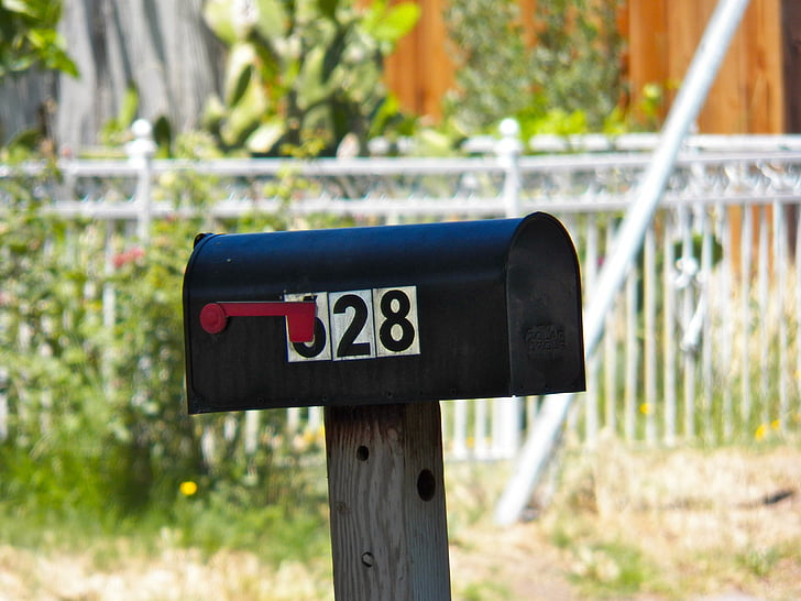 postkasti, number, posti, Postbox, postkasti, teatis, nummerdatud