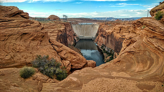 canó de Glen, Dam, Arizona, Pont, Llac powell, riu Colorado