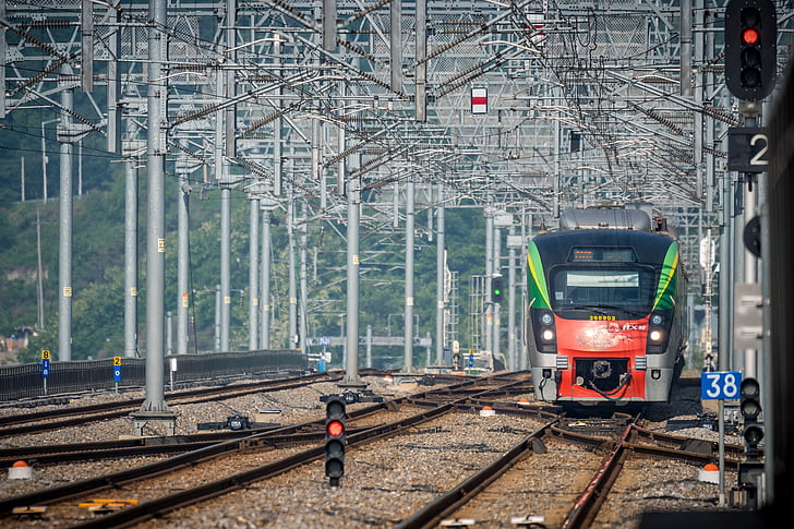 Chuncheon, vasúti, a vonat, táj, gyeongchun vonal, ITX, a Koreai Köztársaság
