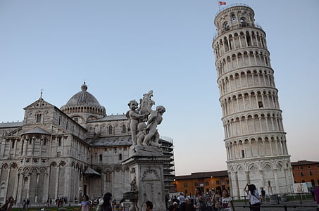 Wieża w Pizie, podróż, podróży, Turystyka, turystów, Europy