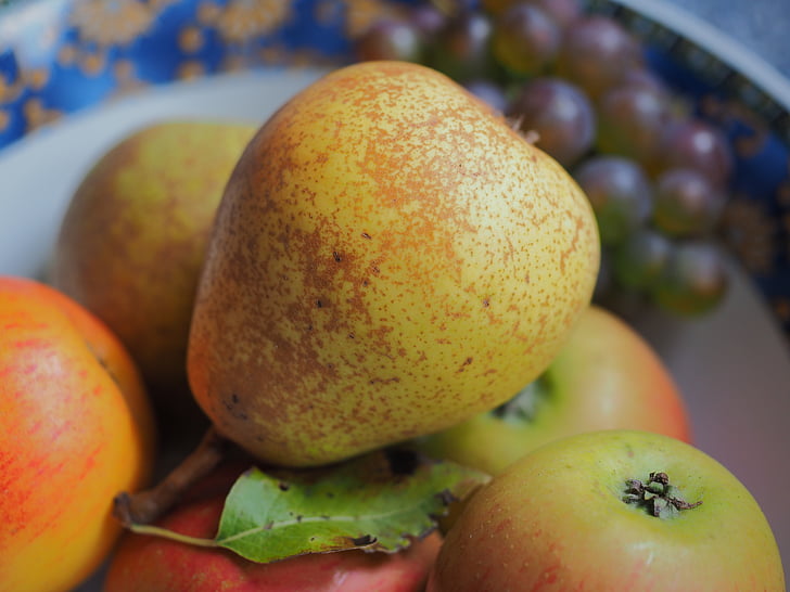 pear, fruit, fruits, vitamins, green, frisch
