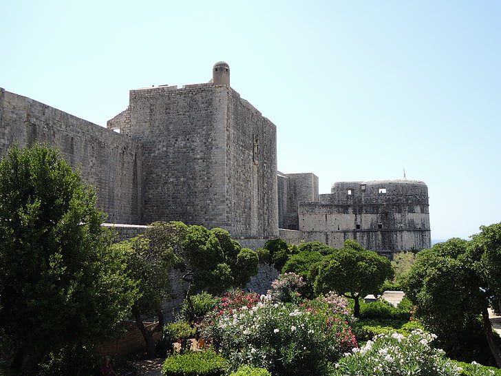 Kroatien, Dubrovnik, gamla stan, väggen, historia, luft