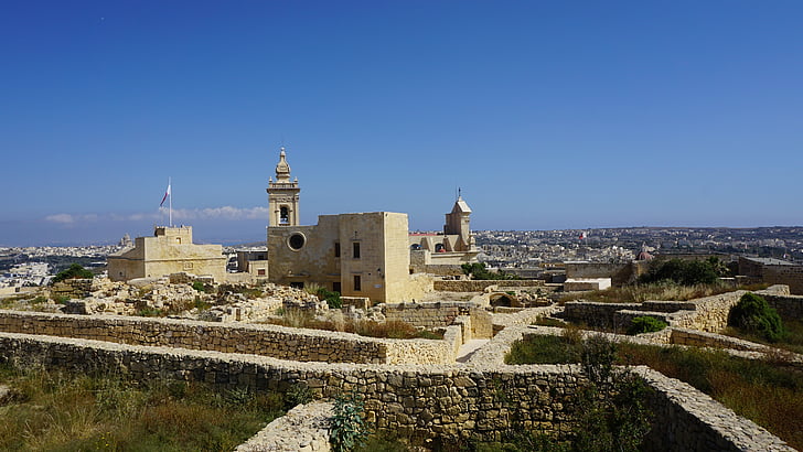 Victoria citadel, ön Gozo, Malta