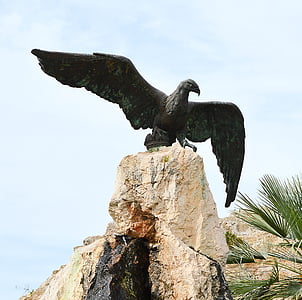 adler, sculpture, bird, monument