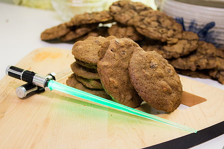 cookie-k, star wars, fény kard, Darkside, sütés, desszertek, snack