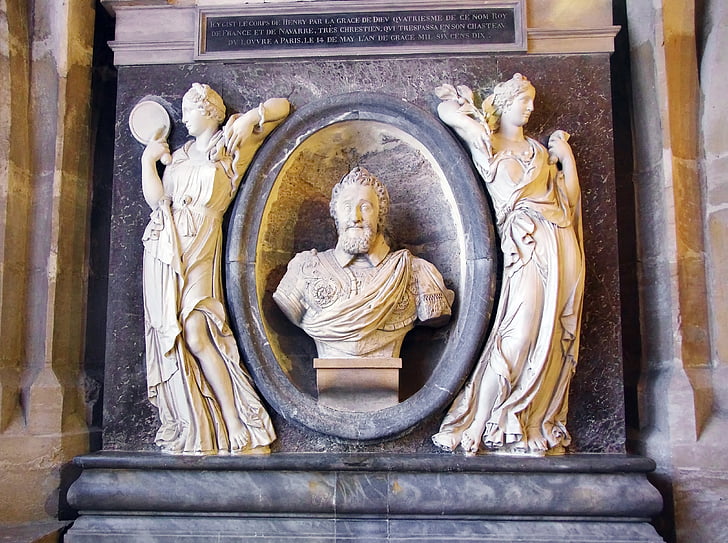 st denis, basilica, royal, necropolis, the kings of france, henri-iv, marble
