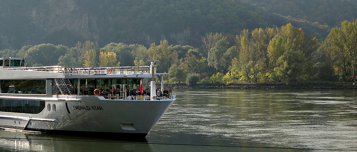 Austrija, upes, Donavas, daba, rudens, tūrisms