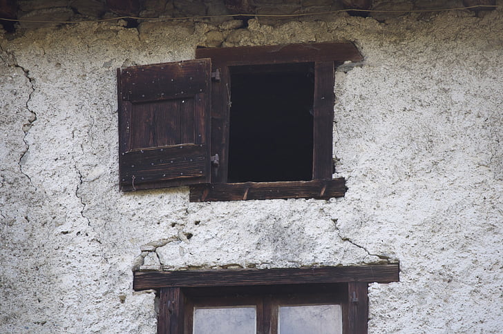 Прозорец, дървен материал, селски