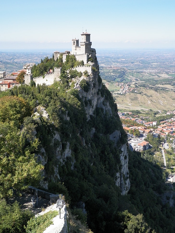San marino, Schloss, San, Marino, Italienisch, Turm, Architektur