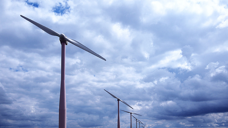 vējdzirnavas, vēja enerģija, ilgtspējība, debesis, Holandiešu, Nīderlande, enerģija