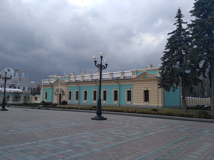 byen, arkitektur, området, dag, Kiev