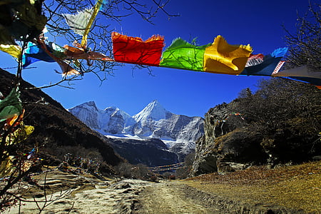 tibetană, Inagi, steaguri de rugăciune