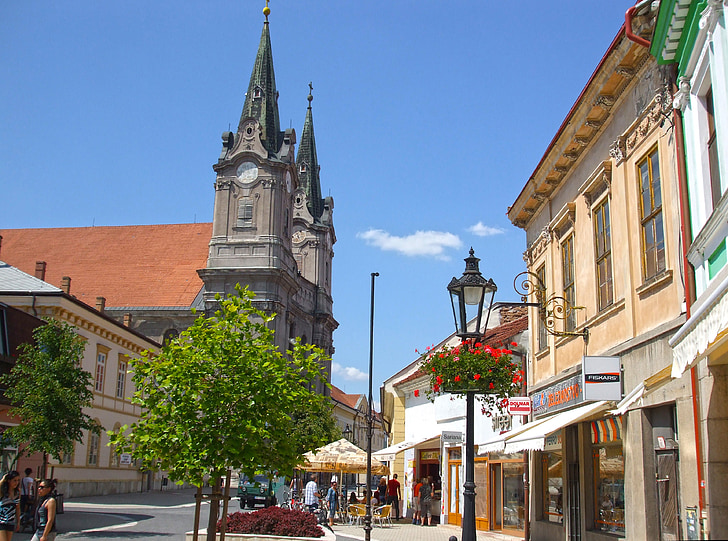 Slovakkia, Travel, Euroopas, ekskursioon, väikelinna, hoone, treener