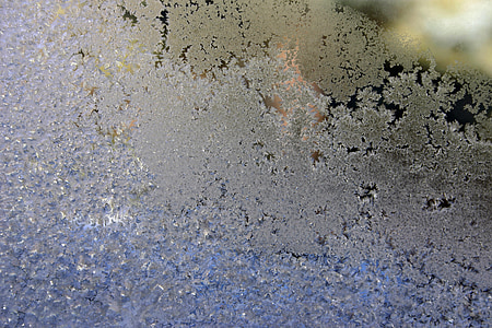 Frost, venster, abstract, achtergrond, textuur, blauw, helder